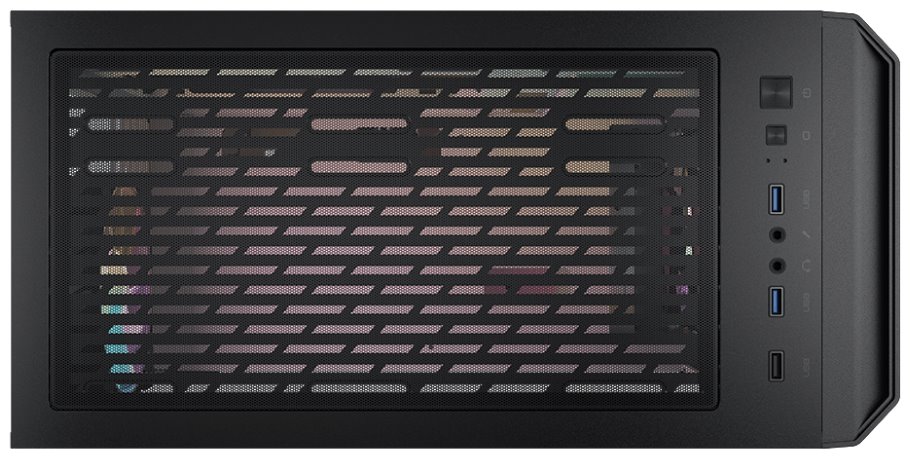 COUGAR PC skříň MG140 Air RGB Black Mini Tower Air Vents Front Panel 3 x ARGB Fans 4mm TG Left Panel