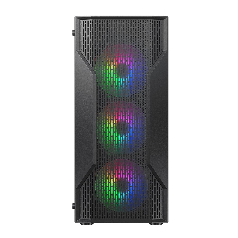 COUGAR PC skříň MX110 RGB Black (system build version) Mid Tower 4 x 120mm fans RGB