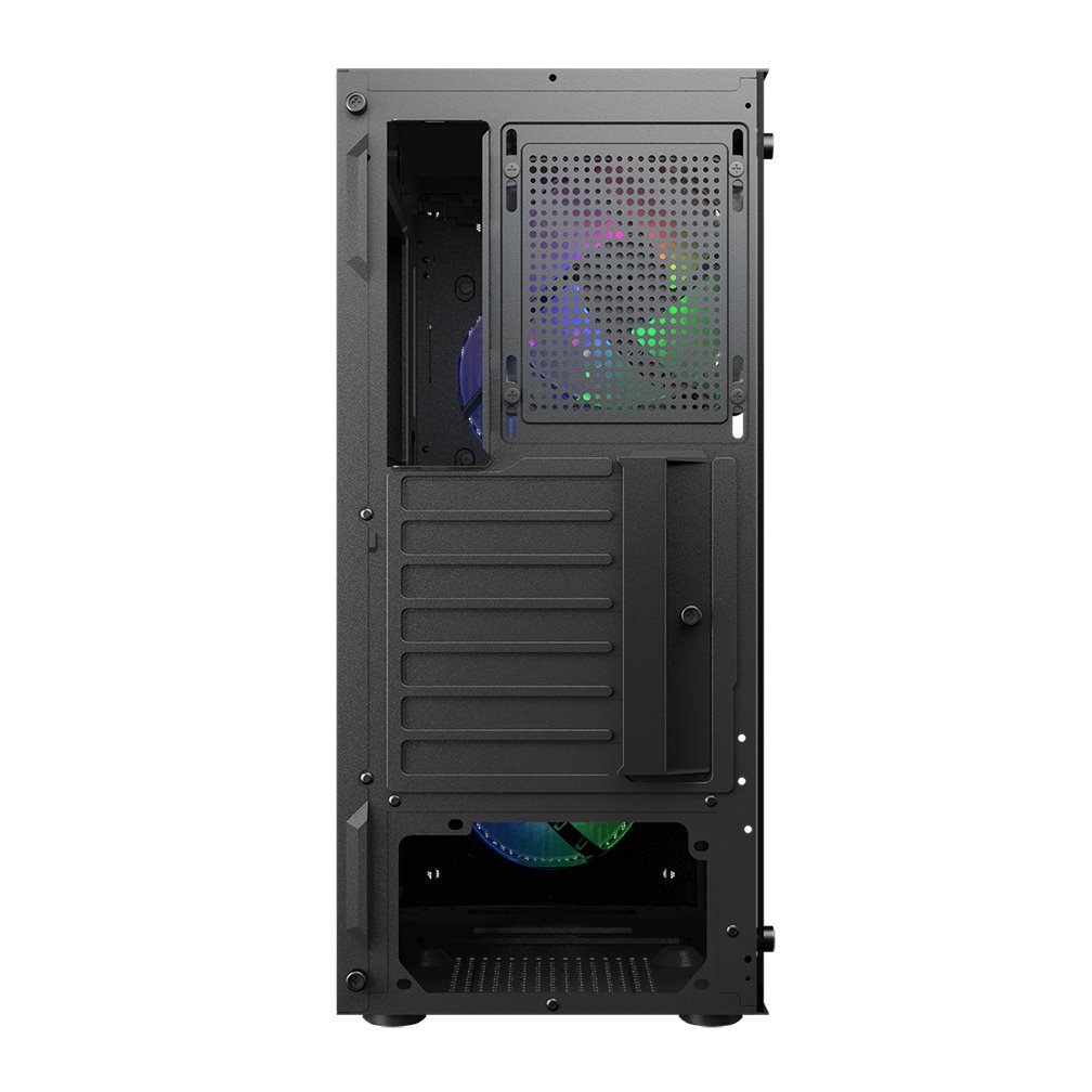 COUGAR PC skříň MX110 RGB Black (system build version) Mid Tower 4 x 120mm fans RGB