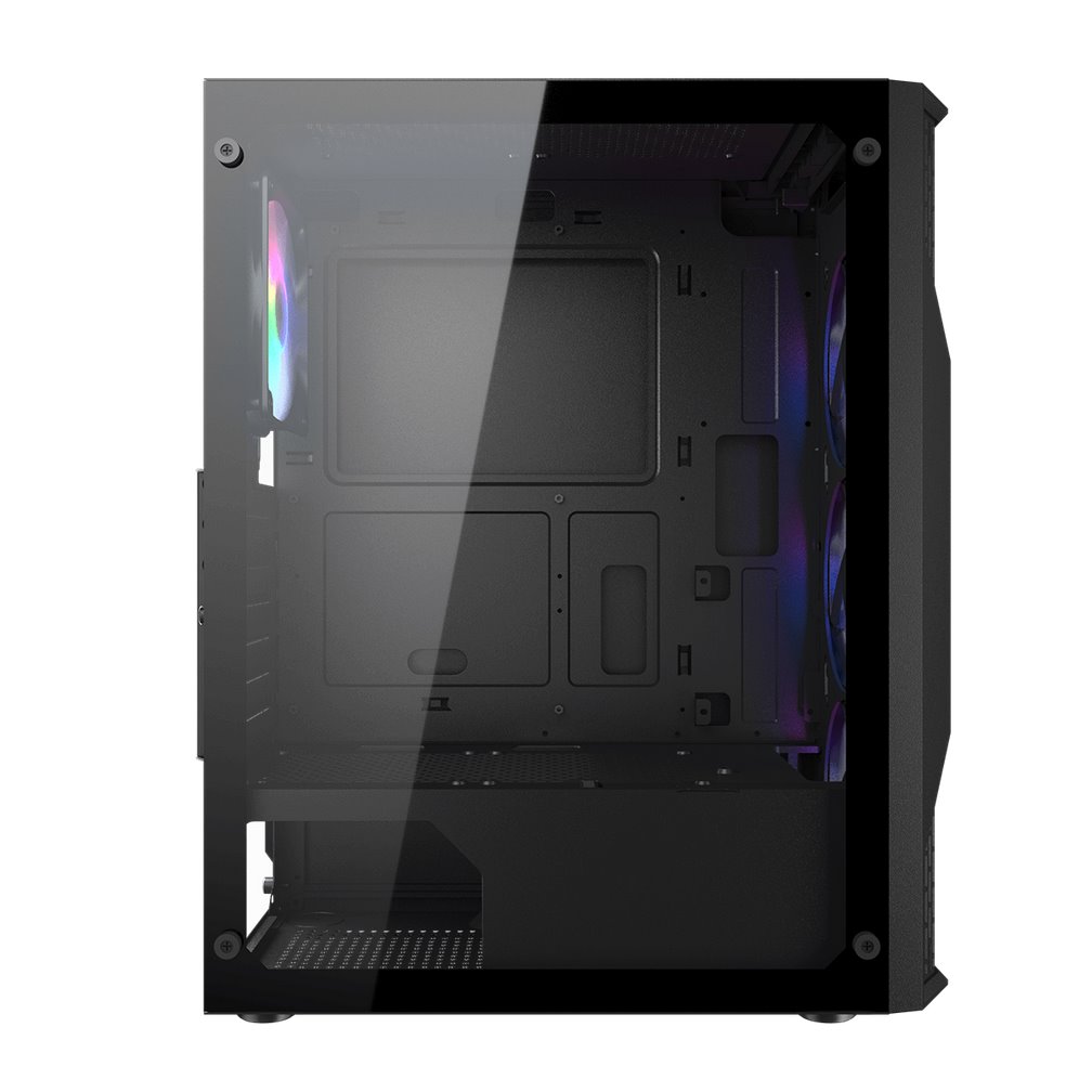 COUGAR PC skříň MX110 RGB Black (system build version) Mid Tower 4 x 120mm fans RGB