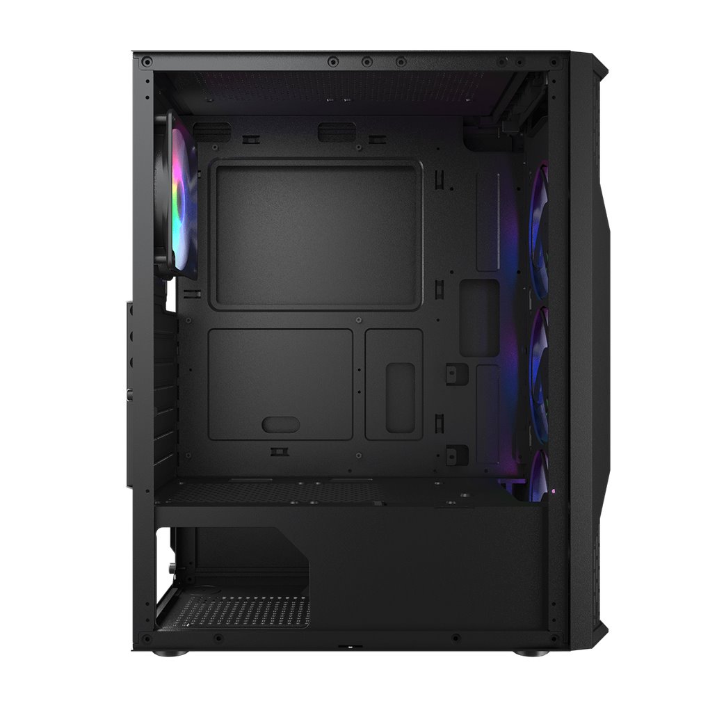 COUGAR PC skříň MX110 RGB Black (system build version) Mid Tower 4 x 120mm fans RGB
