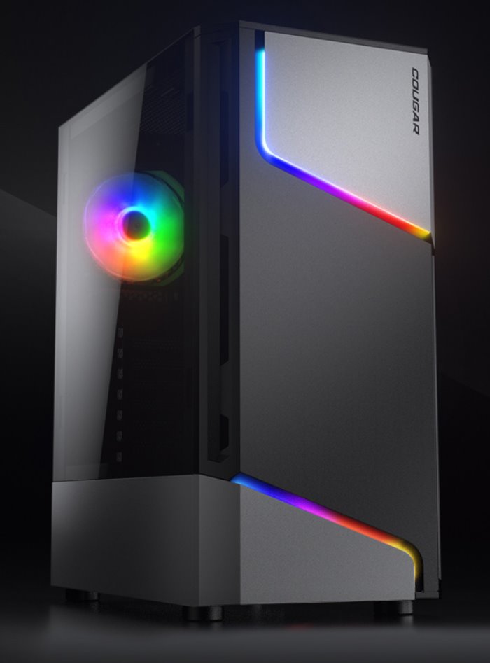 COUGAR PC skříň MX360 Mid Tower Tempered glass cover 120mm fan