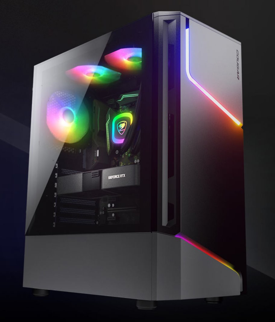 COUGAR PC skříň MX360 Mid Tower Tempered glass cover 120mm fan