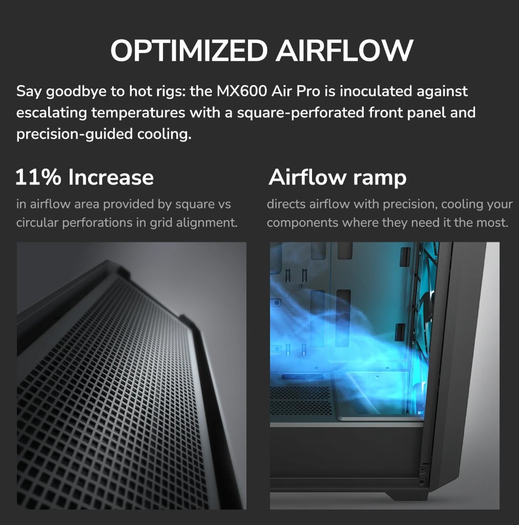 COUGAR PC skříň MX600 Air Pro Black Mid