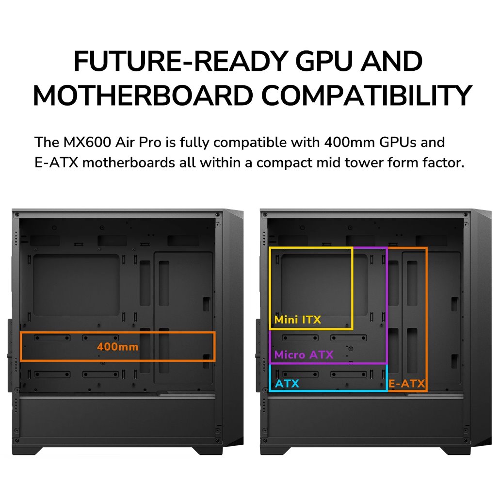 COUGAR PC skříň MX600 Air Pro Black Mid