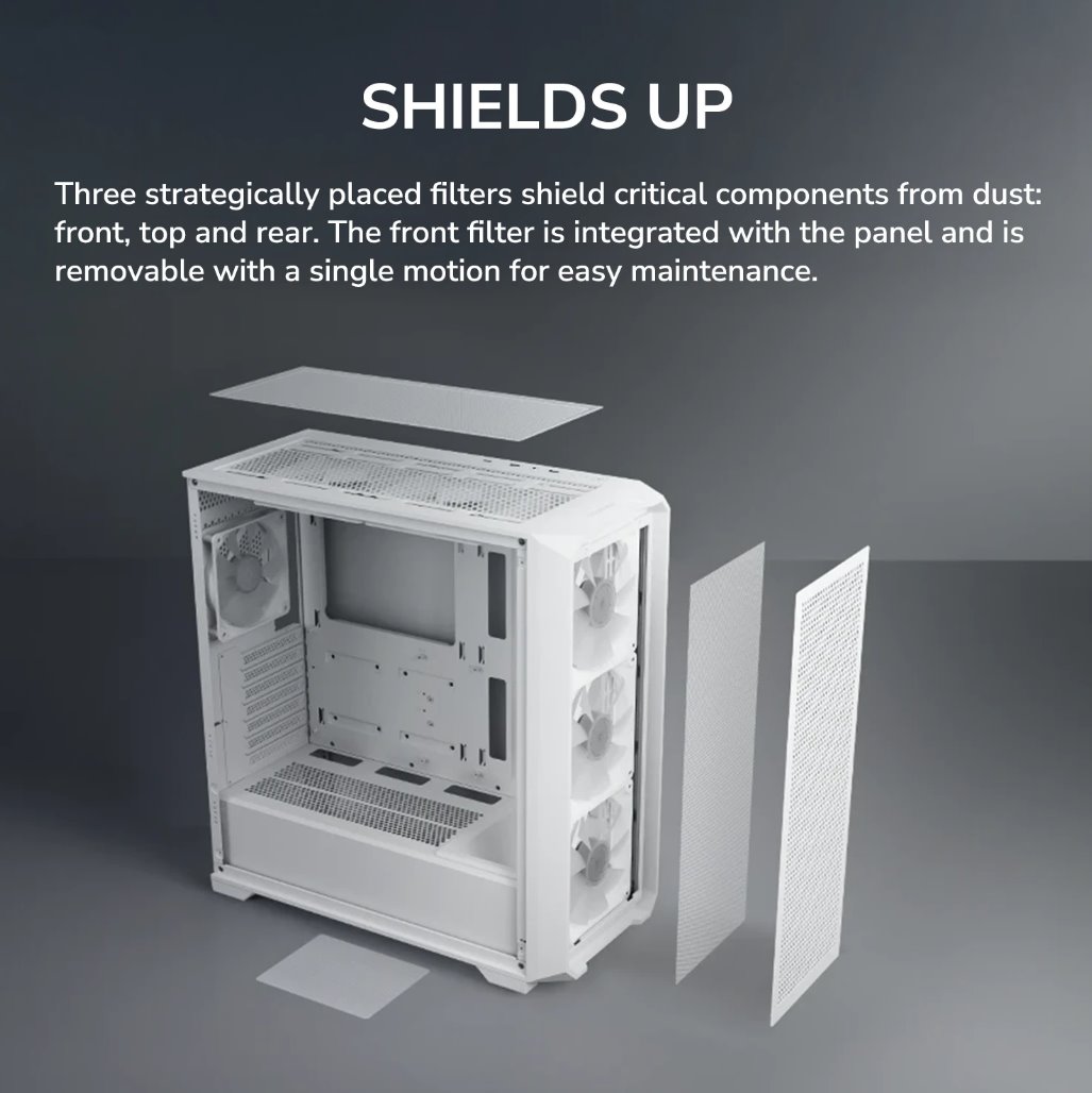 COUGAR PC skříň MX600 Air Pro White Mid