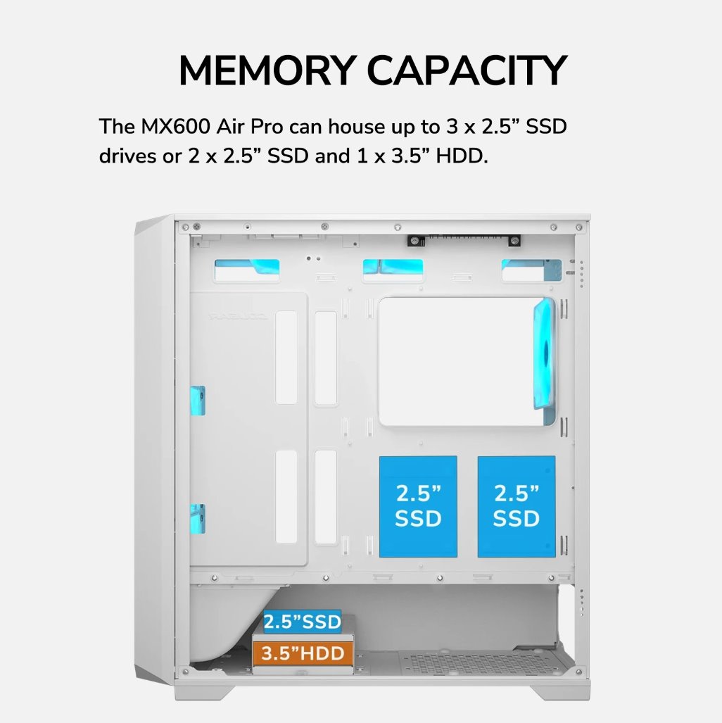 COUGAR PC skříň MX600 Air Pro White Mid
