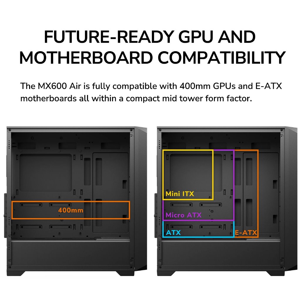 COUGAR PC skříň MX600 Air White Mid