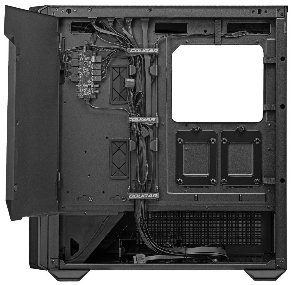 COUGAR PC skříň MX600 Black Full Tower Mesh Front Panel 3 x 140mm + 1 x 120mm Fans TG Left Panel