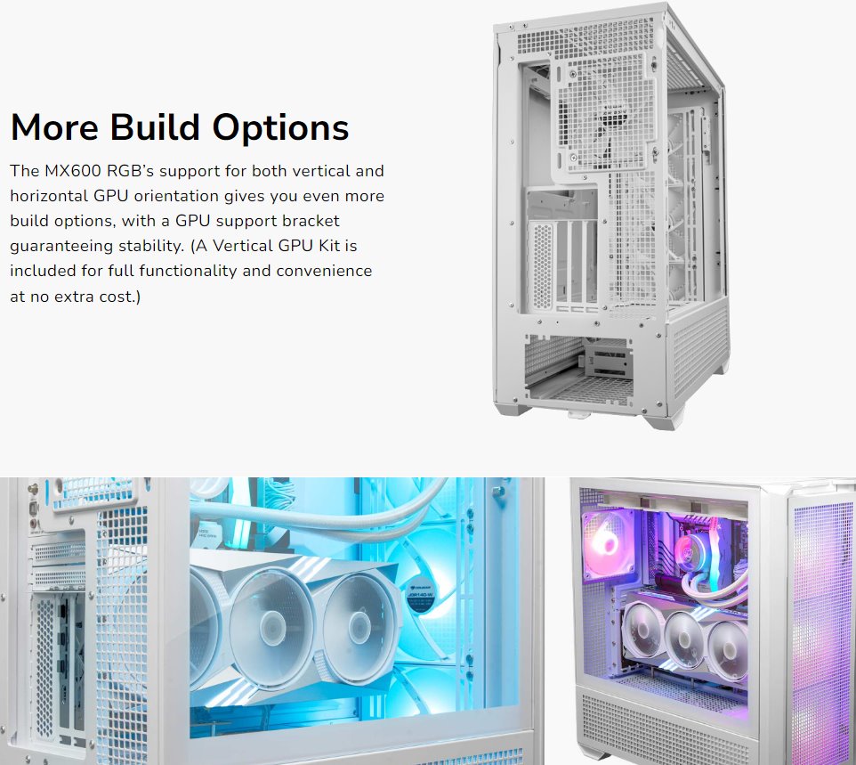 COUGAR PC skříň MX600 Black Full Tower Mesh Front Panel 3 x 140mm + 1 x 120mm Fans TG Left Panel