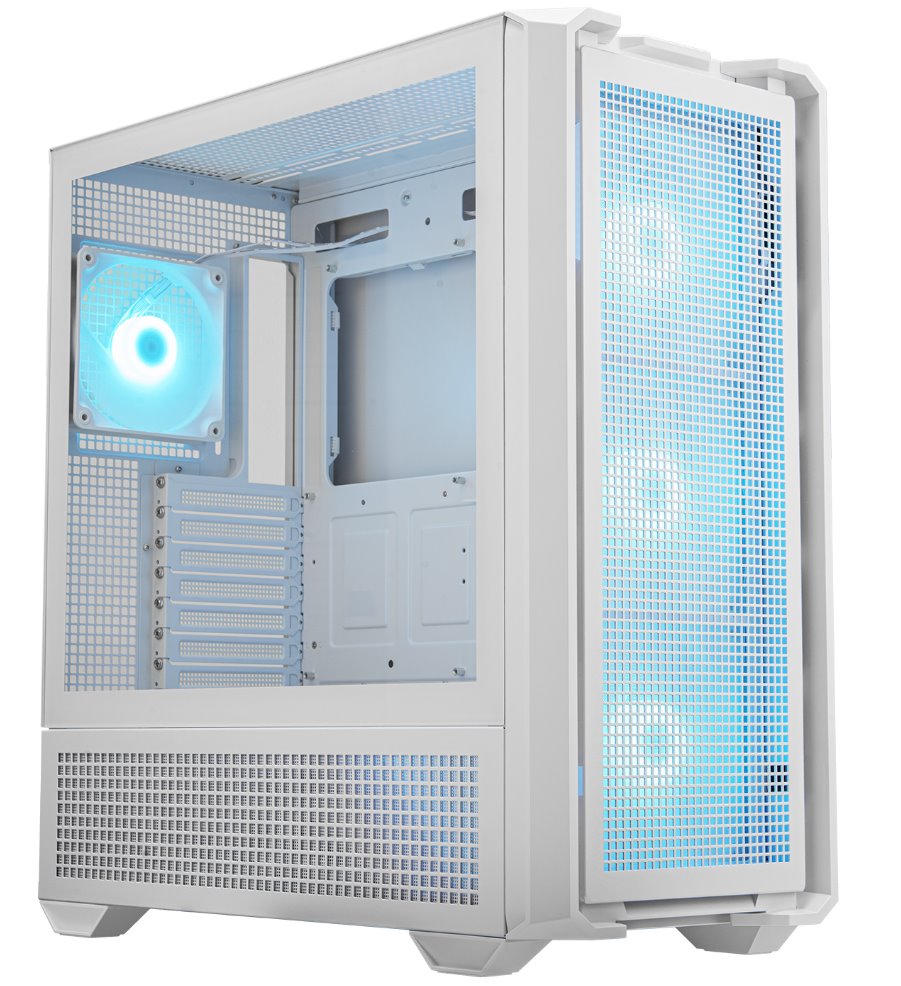 COUGAR PC skříň MX600 White Full Tower Mesh Front Panel 3 x 140mm + 1 x 120mm Fans TG Left Panel