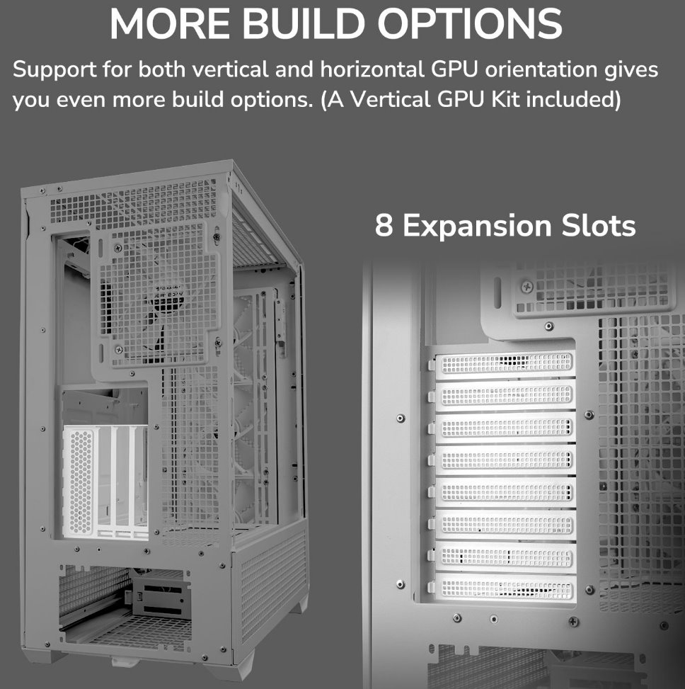 COUGAR PC skříň MX600 White Mid Tower Mesh Front Panel 3 x 140mm + 1 x 120mm Fans TG Left Panel