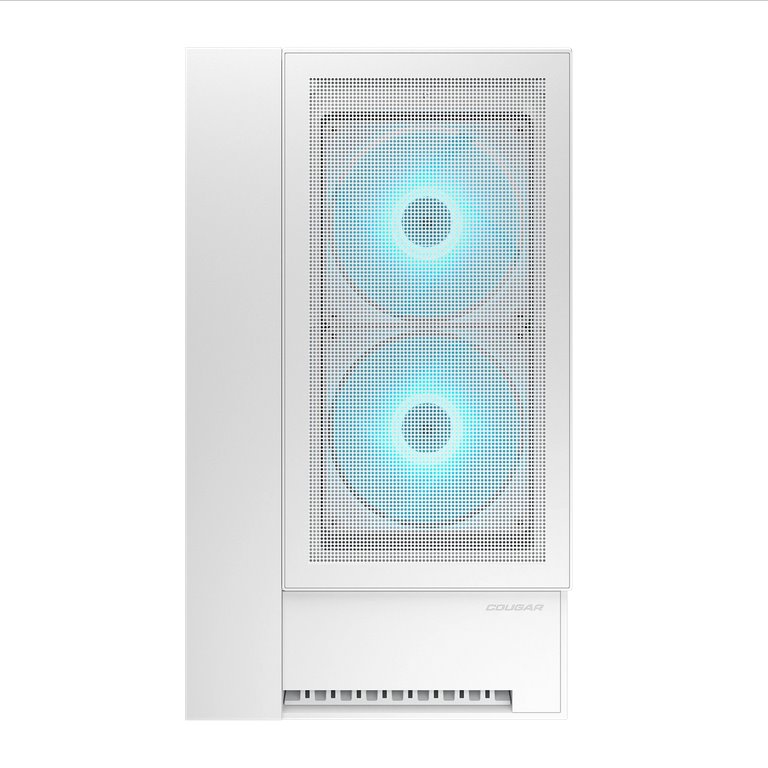 COUGAR PC skříň OMNYX White Mid Tower Mesh Front Panel 2 x 160mm ARGB Fan, Rear Panel 2x 160mm ARGB Fan