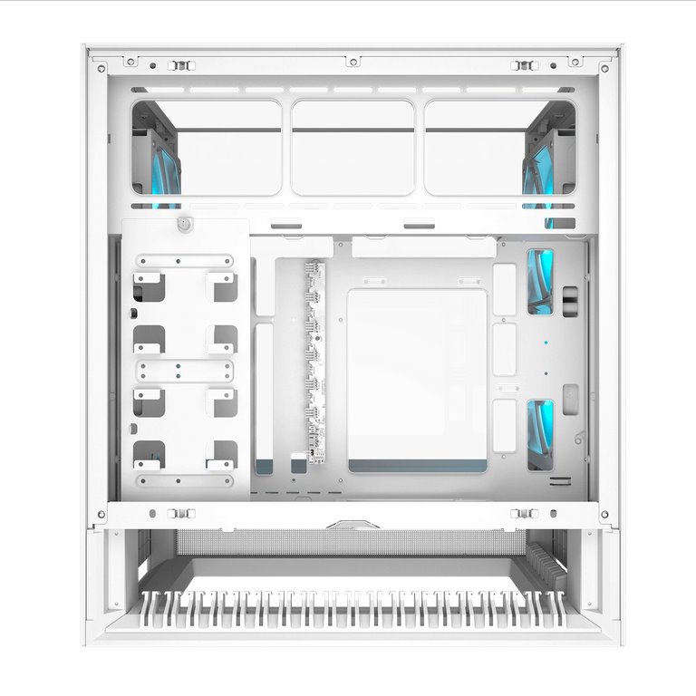 COUGAR PC skříň OMNYX White Mid Tower Mesh Front Panel 2 x 160mm ARGB Fan, Rear Panel 2x 160mm ARGB Fan