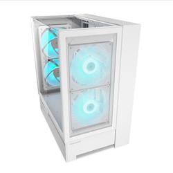 COUGAR PC skříň OMNYX White Mid Tower Mesh Front Panel 2 x 160mm ARGB Fan, Rear Panel 2x 160mm ARGB Fan