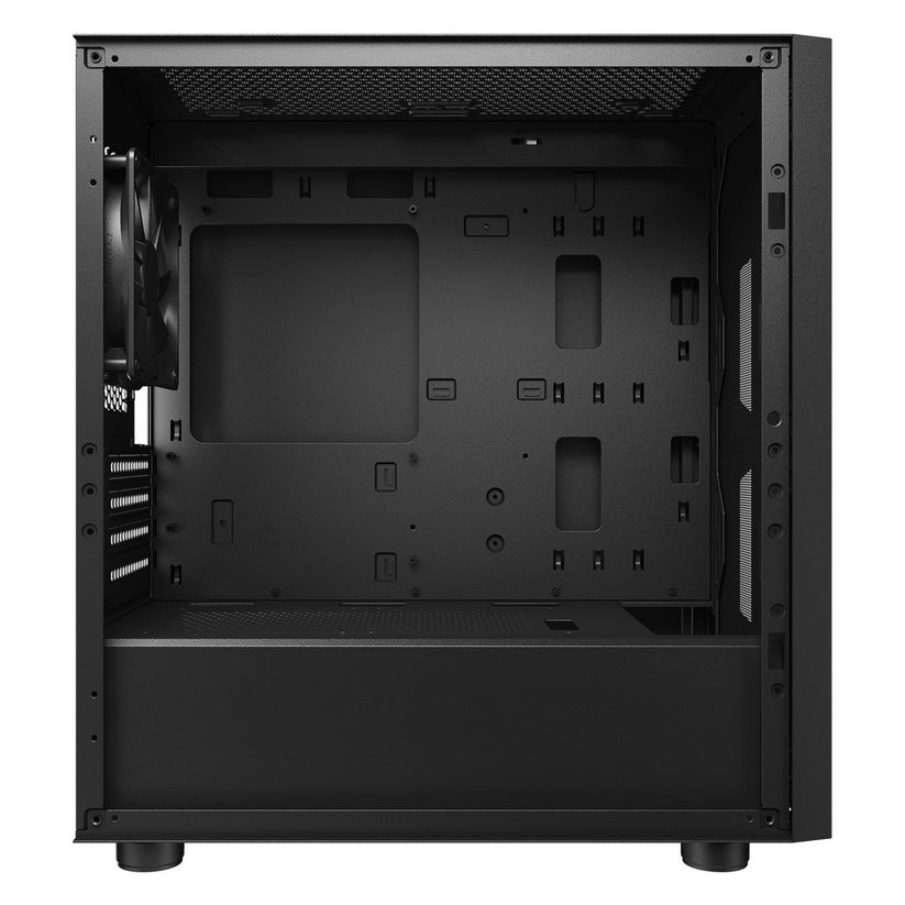 COUGAR PC skříň UNIFACE Black Mini Tower Mesh Front Panel 1x 120mm Fan TG Left Panel