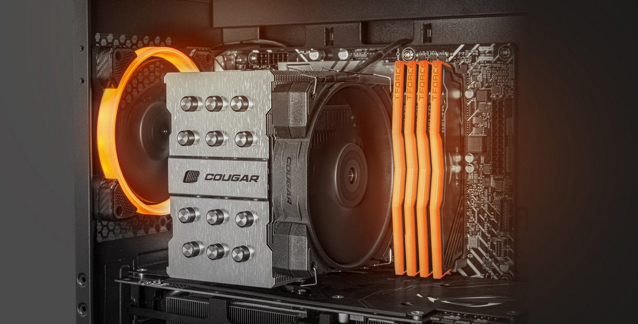 COUGAR PC skříň UNIFACE Black Mini Tower Mesh Front Panel 1x 120mm Fan TG Left Panel