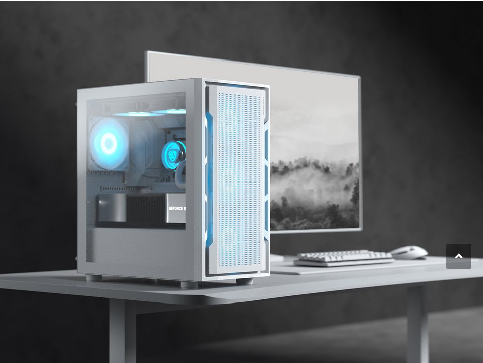 COUGAR PC skříň UNIFACE Black Mini Tower Mesh Front Panel 1x 120mm Fan TG Left Panel