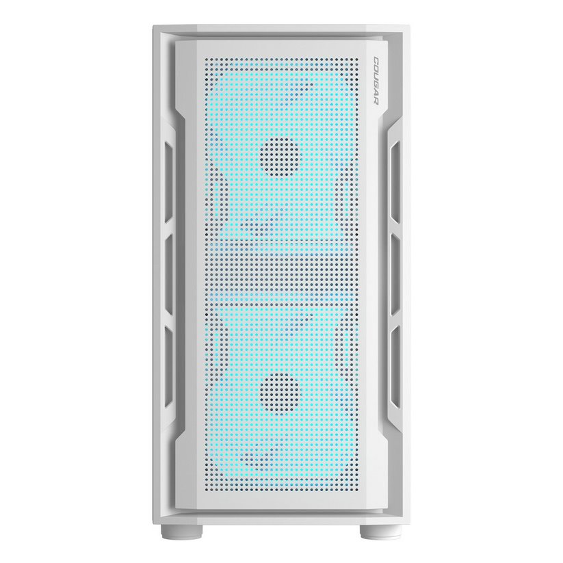 COUGAR PC skříň UNIFACE RGB White Mini Tower Mesh Front Panel 2x 140mm RGB Fan + 1x 120mm RGB Fan TG Left Panel