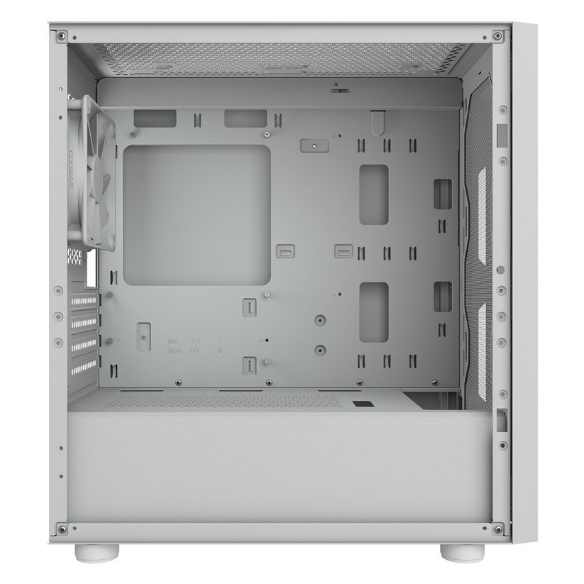 COUGAR PC skříň UNIFACE White Mini Tower Mesh Front Panel 1x 120mm Fan TG Left Panel