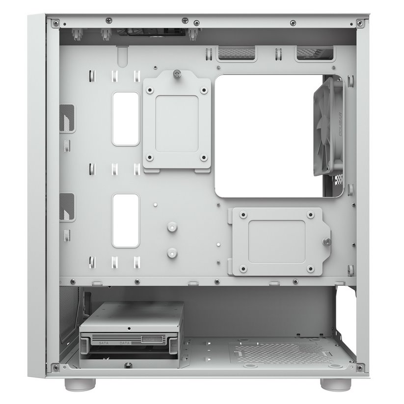 COUGAR PC skříň UNIFACE White Mini Tower Mesh Front Panel 1x 120mm Fan TG Left Panel