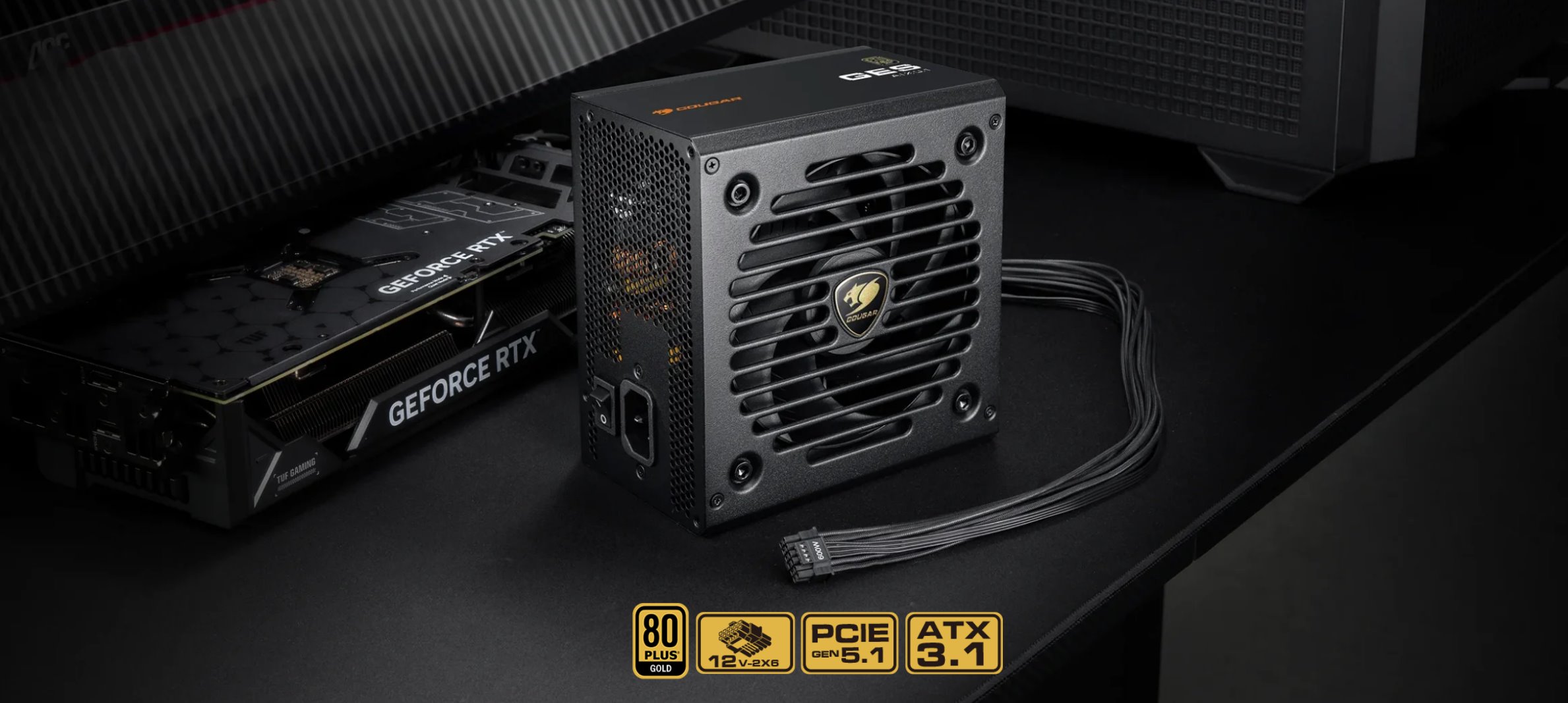 COUGAR PC zdroj GES 850W 80+ Gold
