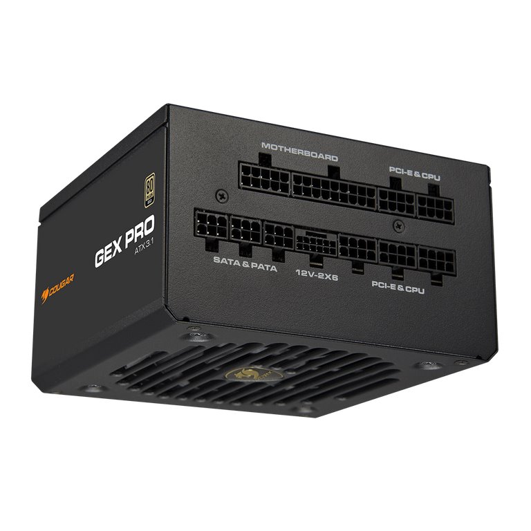 COUGAR PC zdroj GEX PRO 850W 80+ Gold, Fully, ATX3.1, PCIE5.1, GeForce RTX 50 series ready