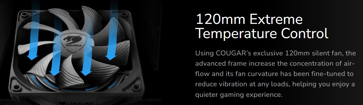 COUGAR PC zdroj STC 650W 80+, tichý