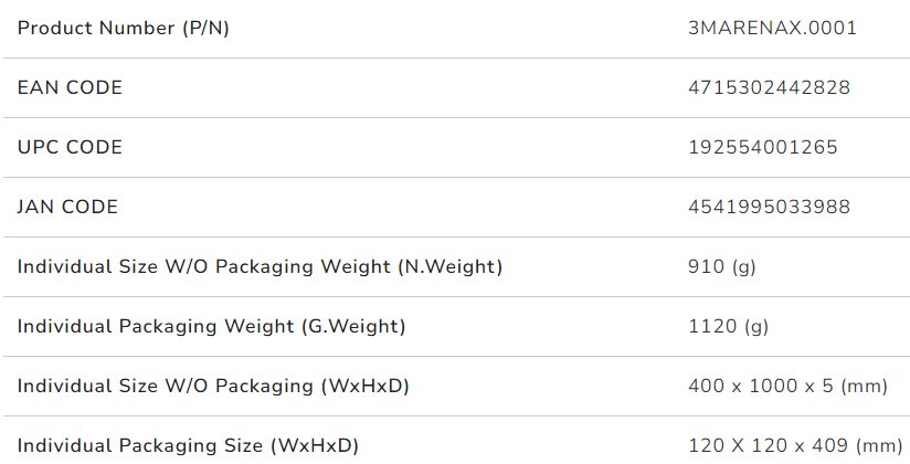 COUGAR podložka pod myš ARENA X 1000 x 400 x 5mm water proof anti-slip rubber