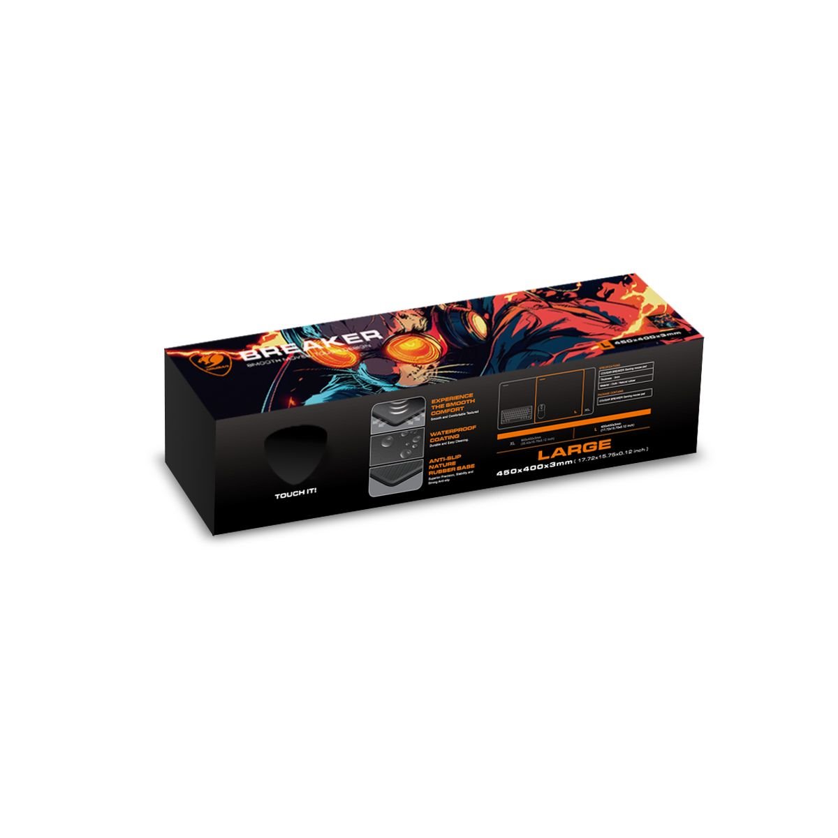 COUGAR podložka pod myš BREAKER L 450 x 400