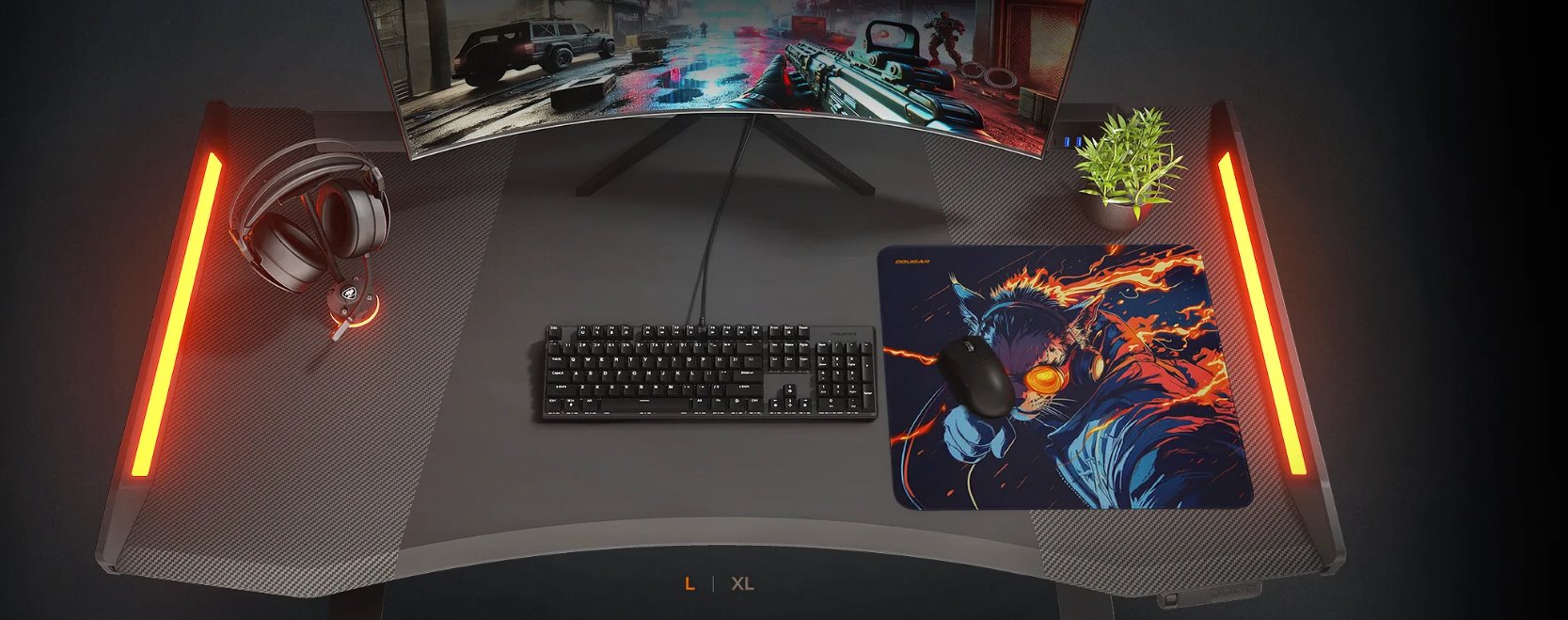 COUGAR podložka pod myš BREAKER L 450 x 400