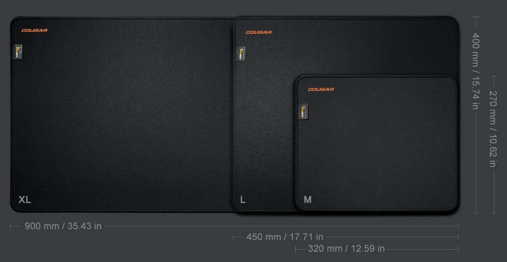 COUGAR podložka pod myš FREEWAY M 320 x 270 x 3mm