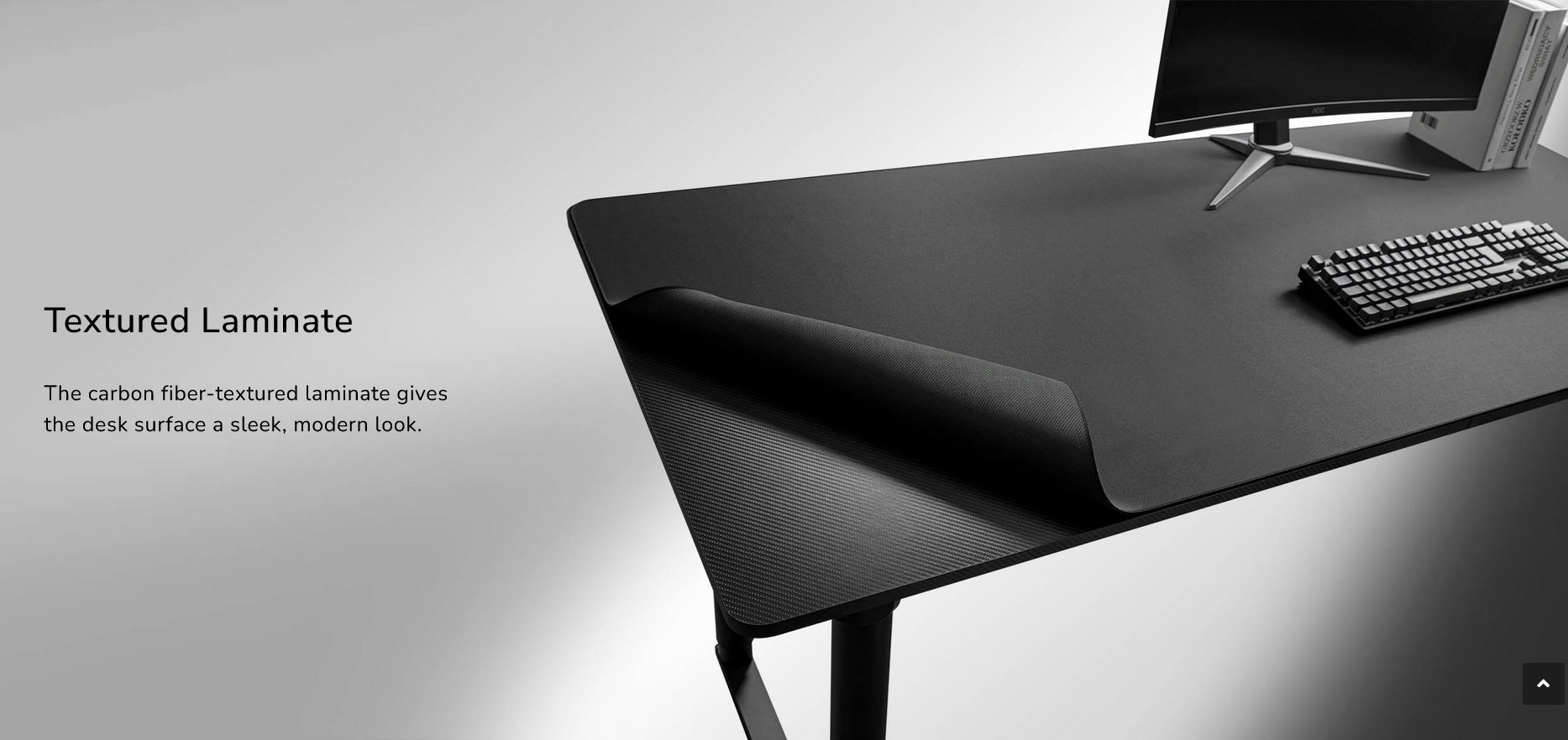 COUGAR stůl E-GRAV 160 BLACK elictric 1600 x 750 x 15 mm, 730~1180mm Silent Dual Motor Drive