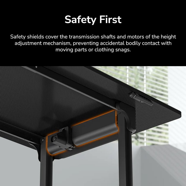 COUGAR stůl E-GRAV 180 elictric 1800 x 800 x 15 mm, 730~1180mm Silent Dual Motor Drive