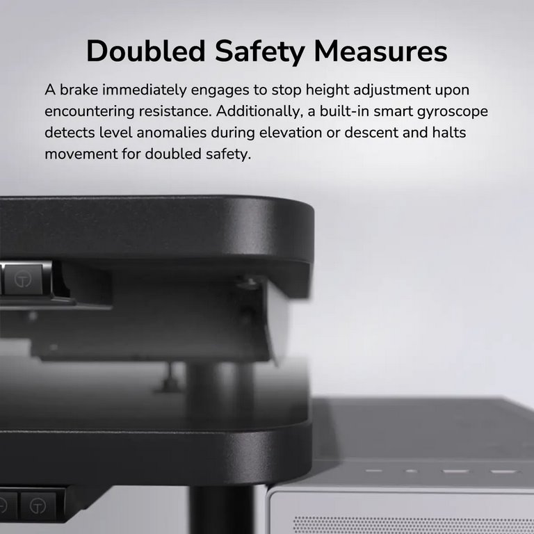 COUGAR stůl E-ODYSSEY 150 elictric 1500 x 700 x 25 mm, 730~1180mm Silent Dual Motor Drive