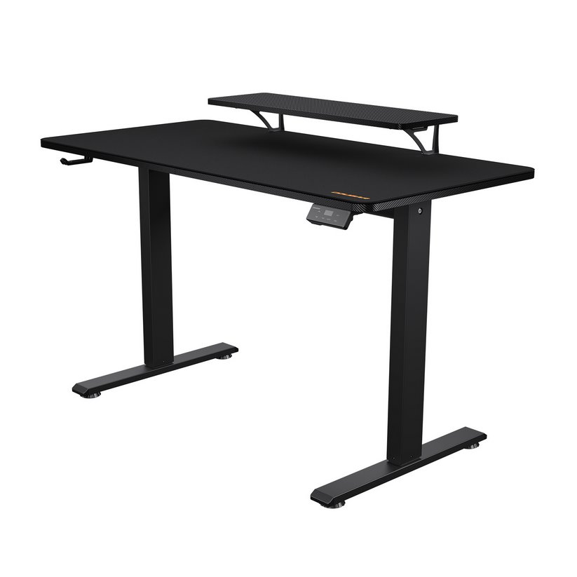 COUGAR stůl E-STAR 120 el. 1200 x 600 x 15, 720-1170mm,carbon design,monitor stand,pad,paměť 2 módy (poškozený obla)