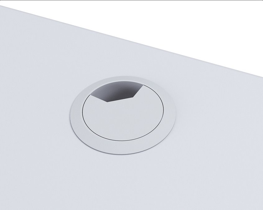 COUGAR stůl ROYAL 150 ELITE elictric 1500 x 800 x 725-1225mm 2x USB 3.0 & 2x USB-C white