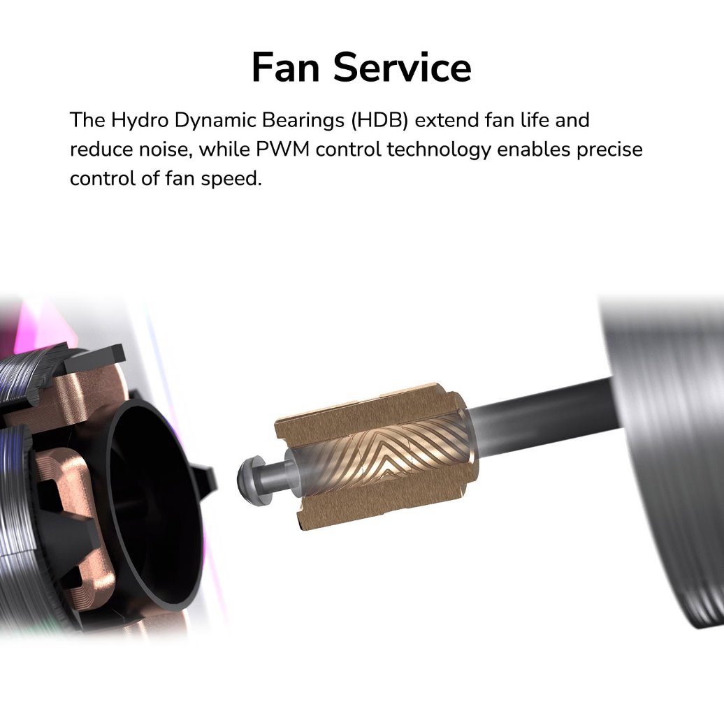 COUGAR ventilátor C140 ARGB black REVERSE BALDE 140mm lightning & power management control