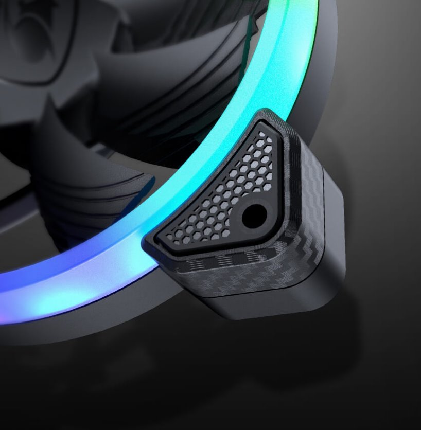 COUGAR ventilátor VORTEX VK 120 ARGB 120mm hydro dynamic bearings, lightning & power management