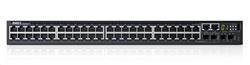 Dell Networking S3148P L3 PoE+ 48x 1GbE 2x Combo 2x 10GbE SFP+ fixed ports Stacking IO to PSU air 1x 1100w AC PS