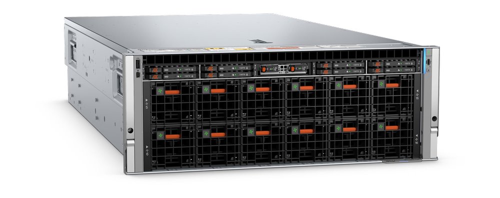 DELL PowerEdge XE7740 2x6737P, 32x64GB, 4x3.2TB NVMe + 1x960GB M.2, 8xNVMe, iDRAC 10 Dat., 8x3200W, 4U, Rack, 3Y PS NBD