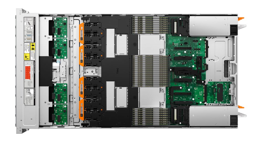 DELL PowerEdge XE7740 2x6737P, 32x64GB, 4x3.2TB NVMe + 1x960GB M.2, 8xNVMe, iDRAC 10 Dat., 8x3200W, 4U, Rack, 3Y PS NBD