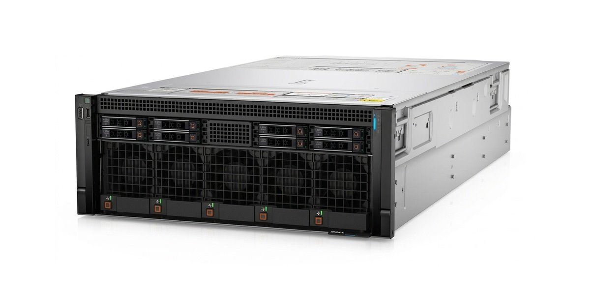 DELL PowerEdge XE8640 2x6542Y, 16x32GB, 2x3.84TB NVMe, 8xNVMe, iDRAC 9 Ent., 4x2800W, H100 80GB, 4U, Rack, 3Y PS NBD