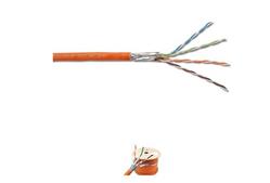 DIGITUS CAT 7, orange 100m ring, Twisted Pair PiMF Installation CableS/FTP, AWG 23/1, LSZH, 1000MHz