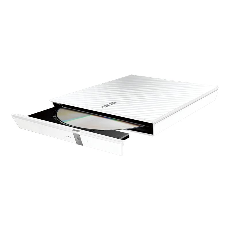 DVD ASUS SDRW-08D2S-U Lite, slim, externí, bílá