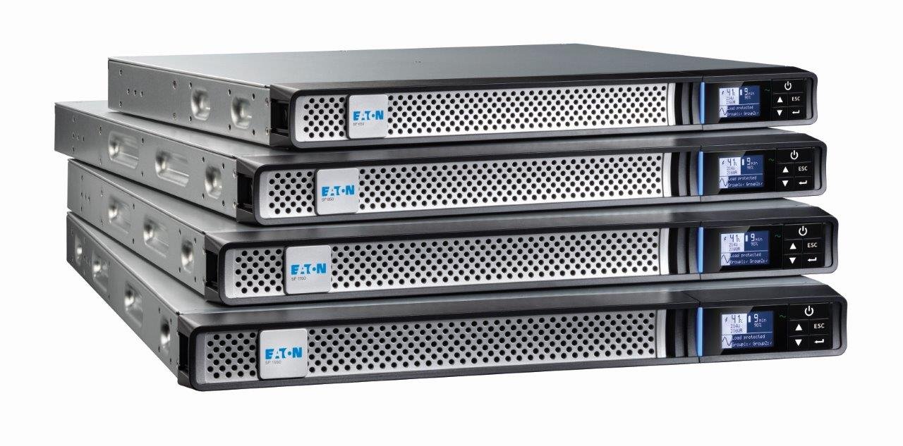 EATON UPS 5P 850iR G2, Line-interactive, Rack 1U, 850VA/680W, výstup 4x IEC C13, USB, displej, sinus, slot pro LAN