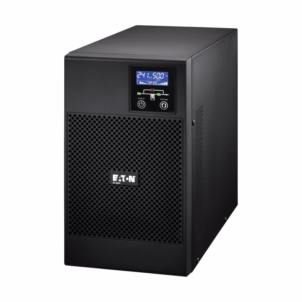 EATON UPS 9E 3000VA XL bez int. baterií, On-line, Tower, 3000VA/2400W, výstup 6/1x IEC C13/19, USB, displej, sinus