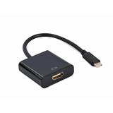 Gembird adaptér USB-C (M) na HDMI (F), 4K@60H, 0,15m kábel, čierny