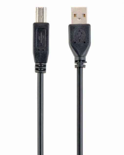 Gembird kabel USB 2.0 AM na USB 2.0 BM, prémiový, 1m, černý