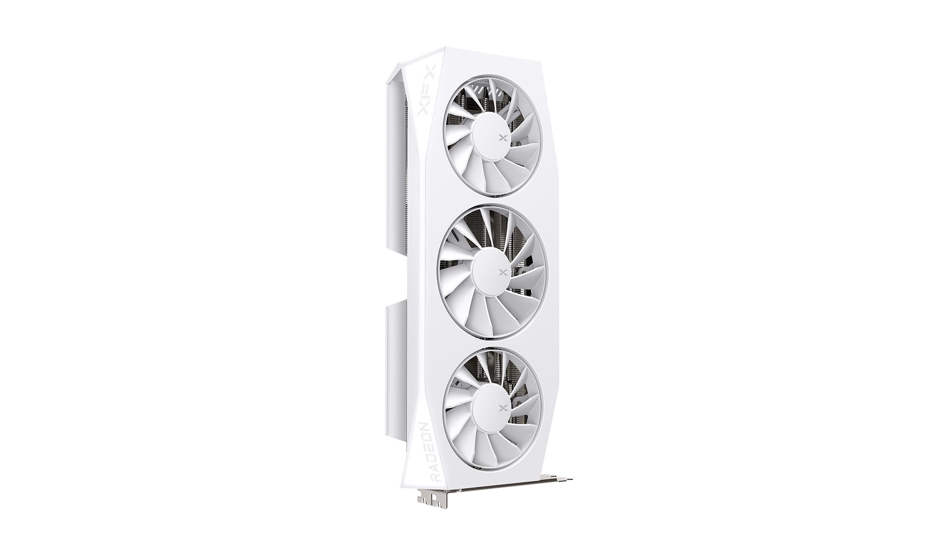 GPU XFX Mercury AMD Radeon RX 9060 XT OC 16GB GDDR6 Gaming edition, white